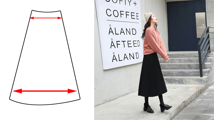 百褶裙的万能搭配随意就很好,夏天长款百褶裙的10种搭配方法