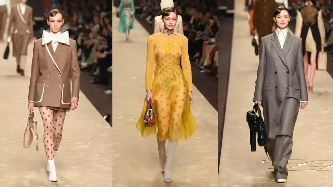 米兰时装周明星造型和模特对比,米兰时装周明星看秀造型