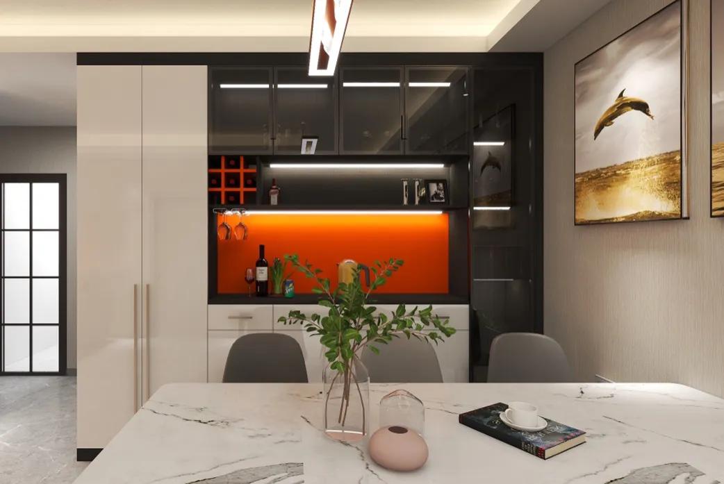 成都定制柜子鲁丽欧松板配PET肤感和高光门安装完工！640元/平方